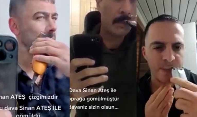 Ülkücüler Sinan Ateş cinayetine sessiz kalan MHP'yi bıyıklarını keserek protesto etti