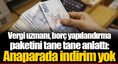 Vergi uzmanı, borç yapılandırma paketini tane tane anlattı: Anaparada indirim yok