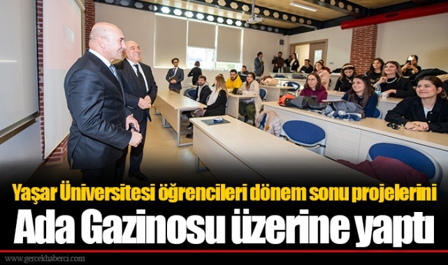 Yaşar Üniversitesi öğrencileri dönem sonu projelerini Ada Gazinosu üzerine yaptı