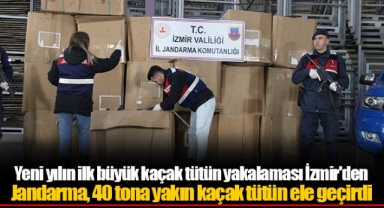 Yeni yılın ilk büyük kaçak tütün yakalaması İzmir'den