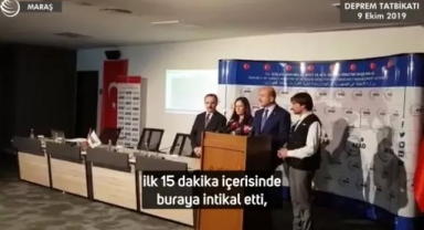 2019 yılında yapılan deprem tatbikatının yapıldığı otel enkaza döndü