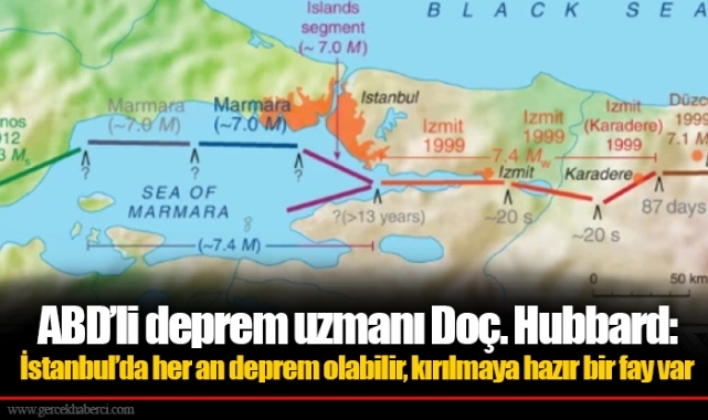ABD’li deprem uzmanı Doç. Hubbard: İstanbul’da her an deprem olabilir, kırılmaya hazır bir fay var