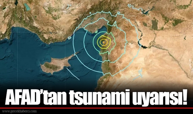 AFAD'tan tsunami uyarısı!