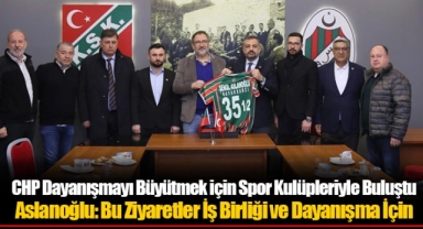 Aslanoğlu: Bu Ziyaretler İş Birliği ve Dayanışma İçin