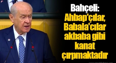 Bahçeli: Ahbap'çılar, Babala'cılar akbaba gibi kanat çırpmaktadır