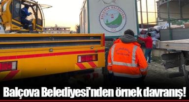 Balçova Belediyesi'nden örnek davranış!