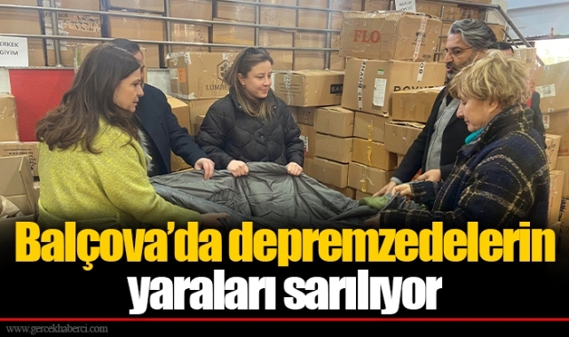 Balçova’da depremzedelerin yaraları sarılıyor