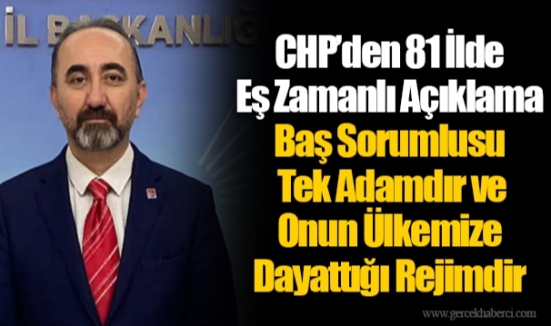 Baş Sorumlusu Tek Adamdır ve Onun Ülkemize Dayattığı Rejimdir