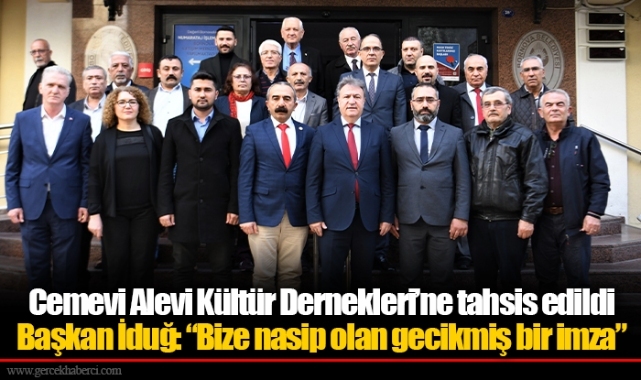 Başkan İduğ: “Bize nasip olan gecikmiş bir imza”