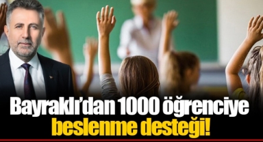 Bayraklı’dan 1000 öğrenciye beslenme desteği!