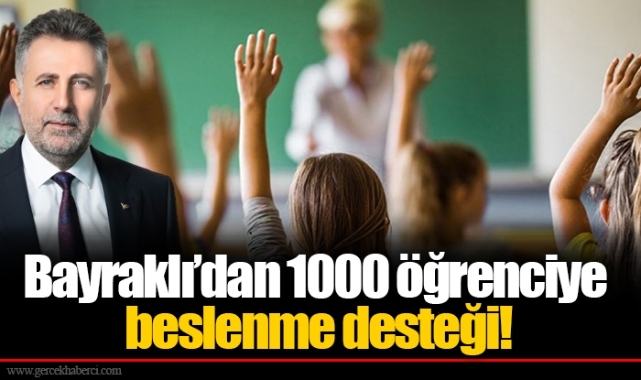 Bayraklı’dan 1000 öğrenciye beslenme desteği!