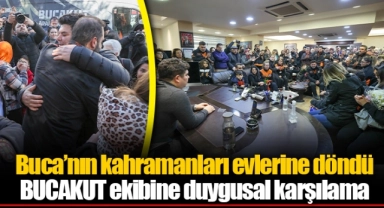 Buca’nın kahramanları evlerine döndü