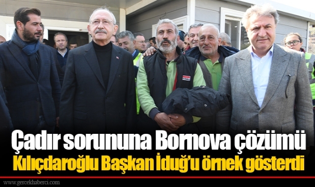Çadır sorununa Bornova çözümü