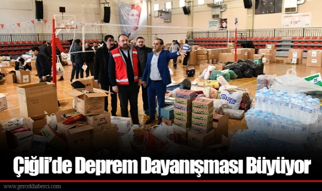 Çiğli’de Deprem Dayanışması Büyüyor