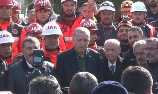 Cumhurbaşkanı Erdoğan ve MHP lideri Bahçeli Hatay'da