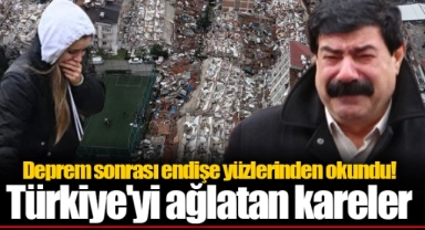Deprem sonrası endişe yüzlerinden okundu! Türkiye'yi ağlatan kareler