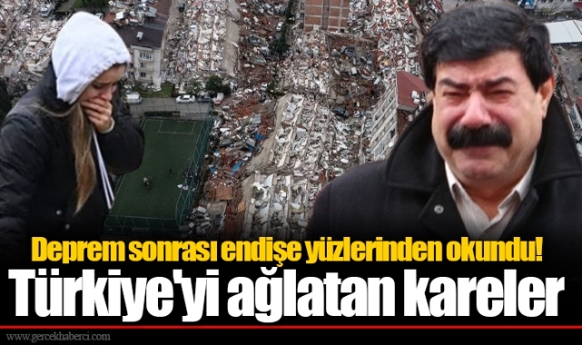 Deprem sonrası endişe yüzlerinden okundu! Türkiye'yi ağlatan kareler