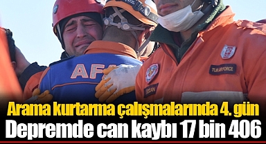 Depremde can kaybı 17 bin 406