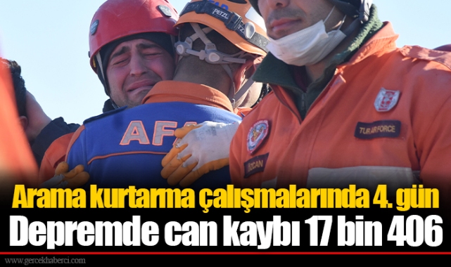 Depremde can kaybı 17 bin 406
