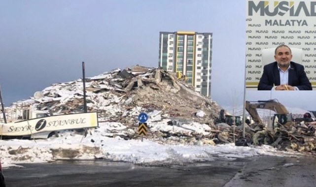 Depremde iki yıllık binası yıkılan Eski MÜSİAD şube başkanı kayıplara karıştı