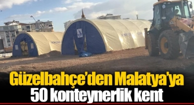 Güzelbahçe’den Malatya’ya 50 konteynerlik kent