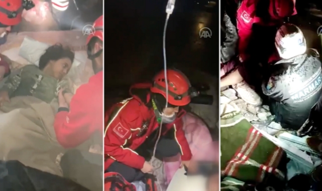 Hatay’da üç kişi enkazdan sağ çıkarıldı