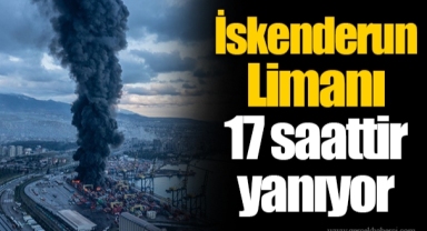 İskenderun Limanı 17 saattir yanıyor