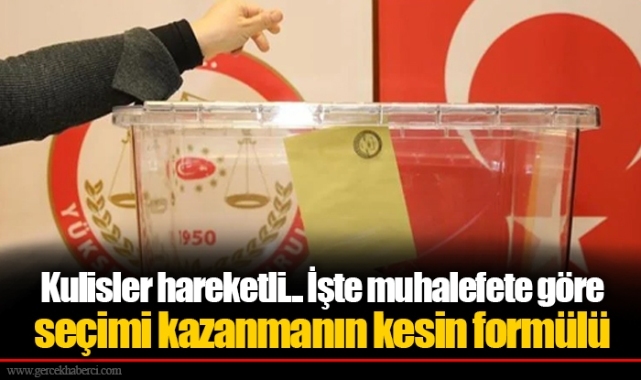 Kulisler hareketli... İşte muhalefete göre seçimi kazanmanın kesin formülü