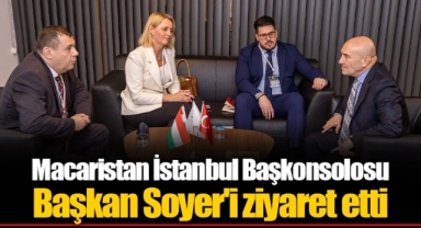 Macaristan İstanbul Başkonsolosu Başkan Soyer'i ziyaret etti