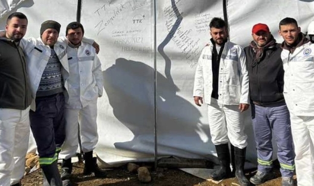 Madencilerden deprem bölgesine notlu veda: 'Hakkınızı helal edin'