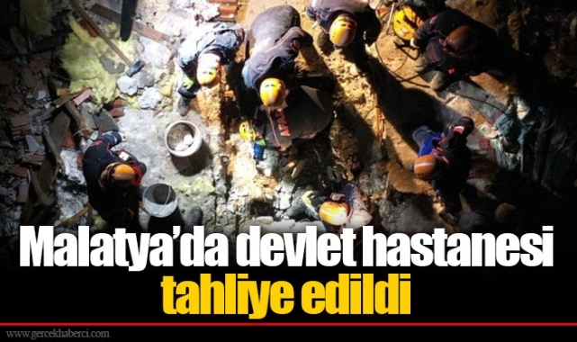 Malatya’da devlet hastanesi tahliye edildi