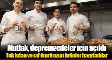 Mutfak, depremzedeler için açıldı