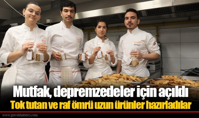 Mutfak, depremzedeler için açıldı