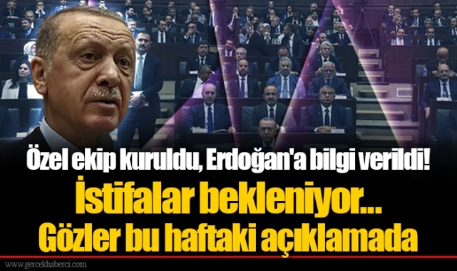 Özel ekip kuruldu, Erdoğan'a bilgi verildi! İstifalar bekleniyor... Gözler bu haftaki açıklamada
