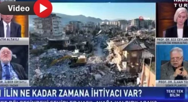 Şehir plancısı İlhan Tekeli canlı yayında koltuktan düştü