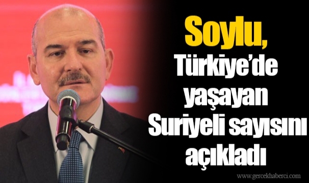 Soylu, Türkiye’de yaşayan Suriyeli sayısını açıkladı
