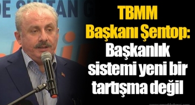 TBMM Başkanı Şentop: Başkanlık sistemi yeni bir tartışma değil