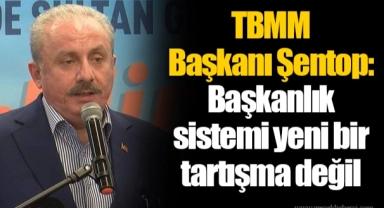 TBMM Başkanı Şentop: Başkanlık sistemi yeni bir tartışma değil