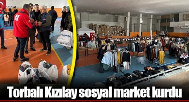 Torbalı Kızılay sosyal market kurdu
