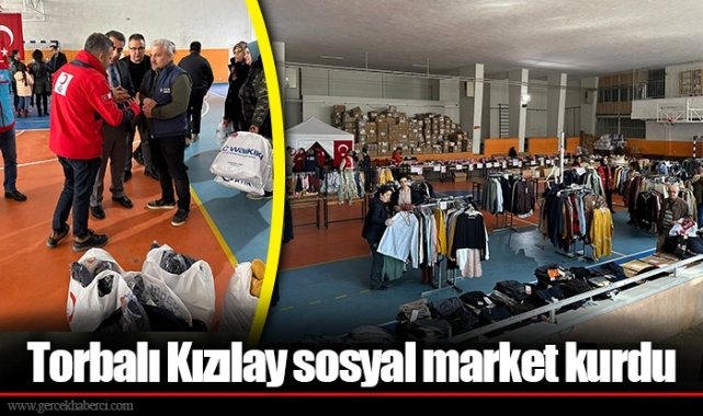 Torbalı Kızılay sosyal market kurdu