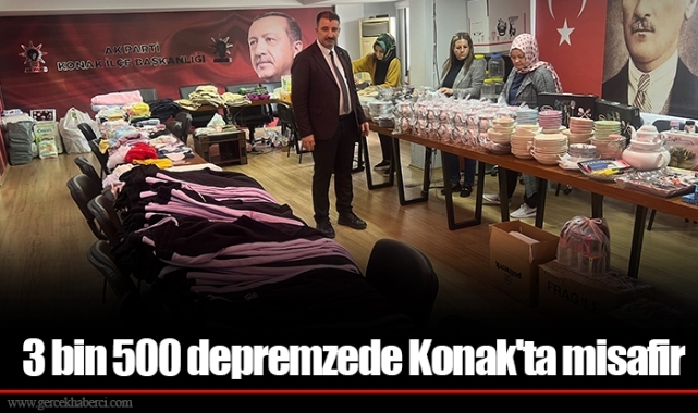 3 bin 500 depremzede Konak'ta misafir