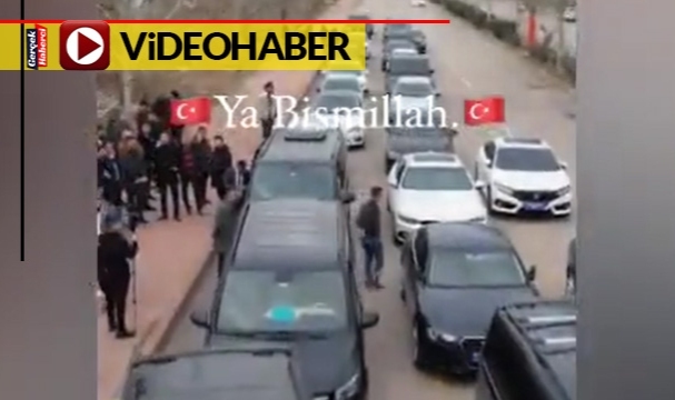 Aday adaylığı başvurusuna lüks araç konvoyuyla geldi, klip yayınladı