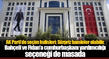 AK Parti’de seçim kulisleri: Sürpriz hamleler olabilir, Bahçeli ve Fidan’a cumhurbaşkanı yardımcılığı seçeneği de masada
