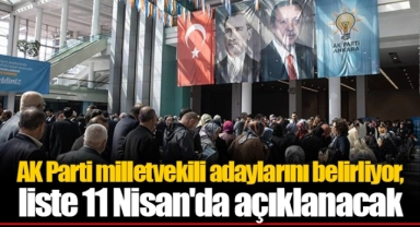 AK Parti milletvekili adaylarını belirliyor, liste 11 Nisan'da açıklanacak