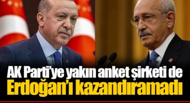 AK Parti’ye yakın anket şirketi de Erdoğan’ı kazandıramadı