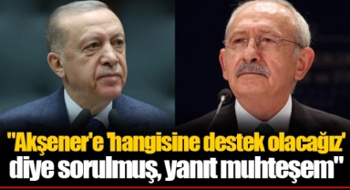 "Akşener'e 'hangisine destek olacağız' diye sorulmuş, yanıt muhteşem"