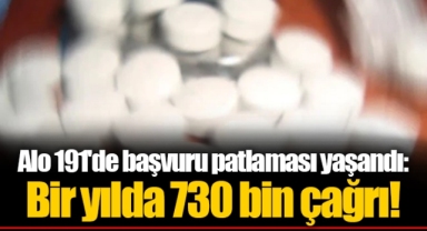 Alo 191'de başvuru patlaması yaşandı: Bir yılda 730 bin çağrı!