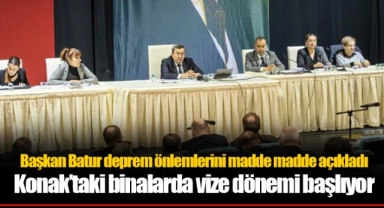 Başkan Batur deprem önlemlerini madde madde açıkladı