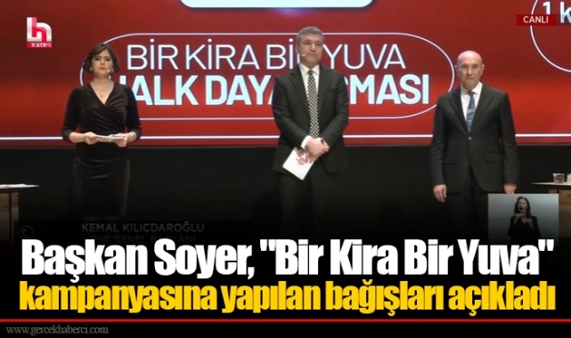 Başkan Soyer, "Bir Kira Bir Yuva" kampanyasına yapılan bağışları açıkladı