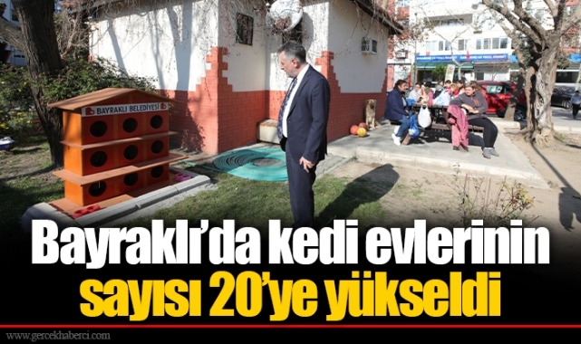 Bayraklı’da kedi evlerinin sayısı 20’ye yükseldi